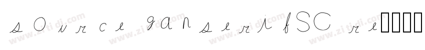 source hanserifSC re字体转换